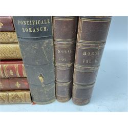Twenty-seven 19th century leather bound books including The History of Napoleon Edited by R.H. Horne.1841; The Great Diamonds of the World by Edwin W. Streeter. 1882 Second edition; works by Voltaire; etc (27)