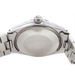 Rolex Air-King Precision gentleman's stainless steel automatic wristwatch, Ref. 5500, serial No. 2275678, silvered dial with baton hour markers, on Rolex Oyster stainless steel bracelet, with fold-over clasp, boxed