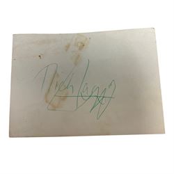 The Rolling Stones: set of five signatures - Mick Jagger, Keith Richards, Bill Wyman, Brian Jones and Charlie Watts 