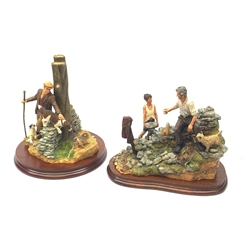 Two limited edition Border Fine Arts fig