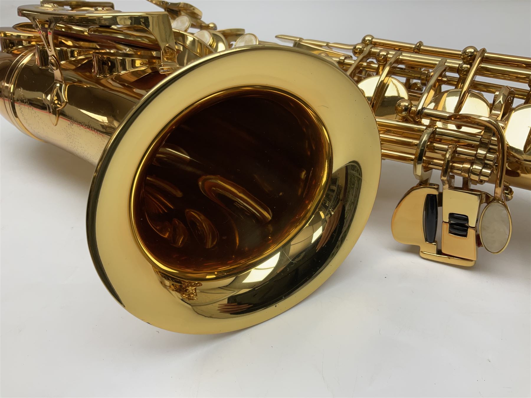 Trevor James Artemis A1 brass alto saxophone AL11572, serial no.321041; in lightweight carrying case with accessories