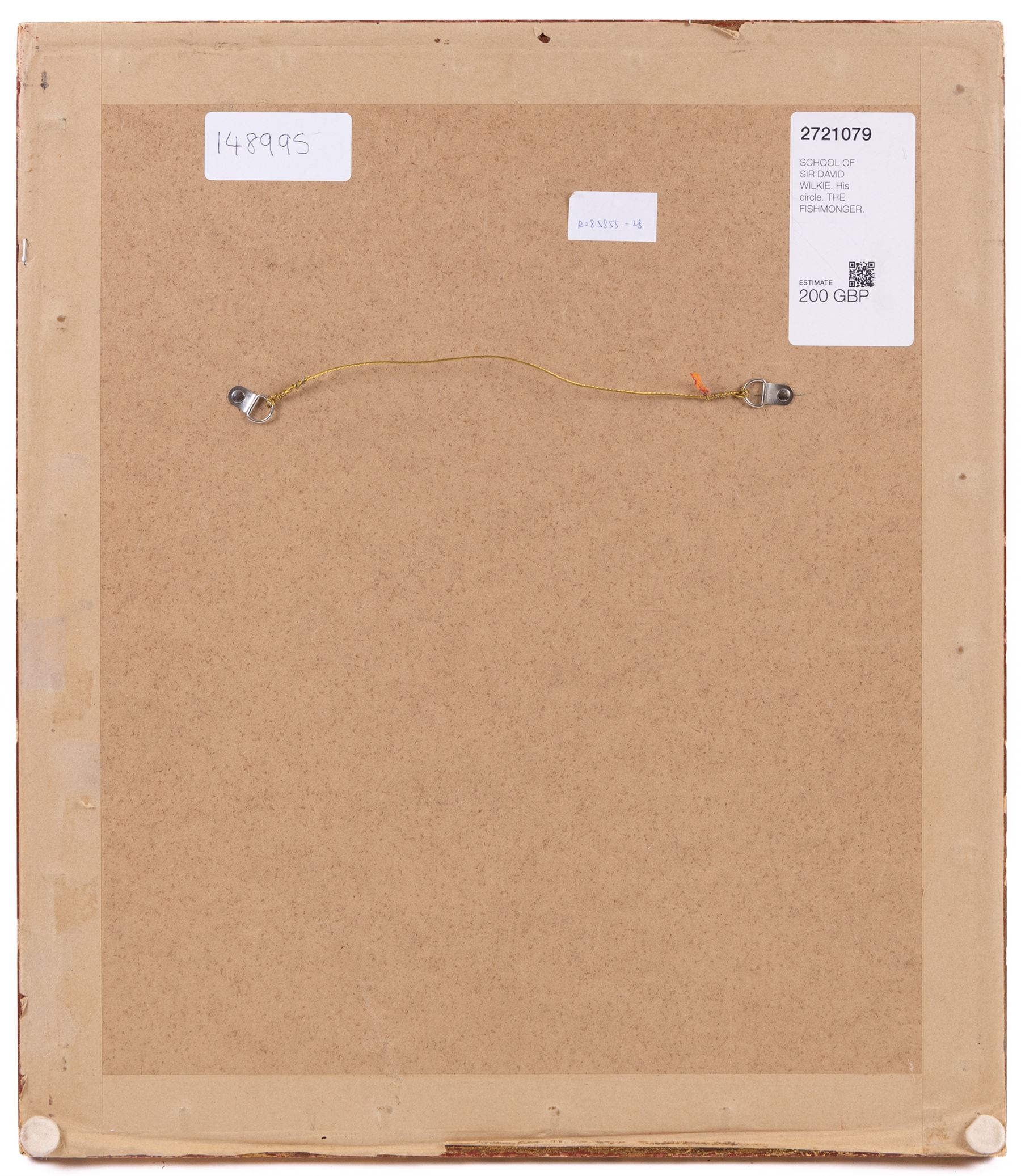 Manner of Sir David Wilkie (Scottish 1785-1841): The Fish Lady, watercolour heightened in white unsigned 24cm x 20cm 