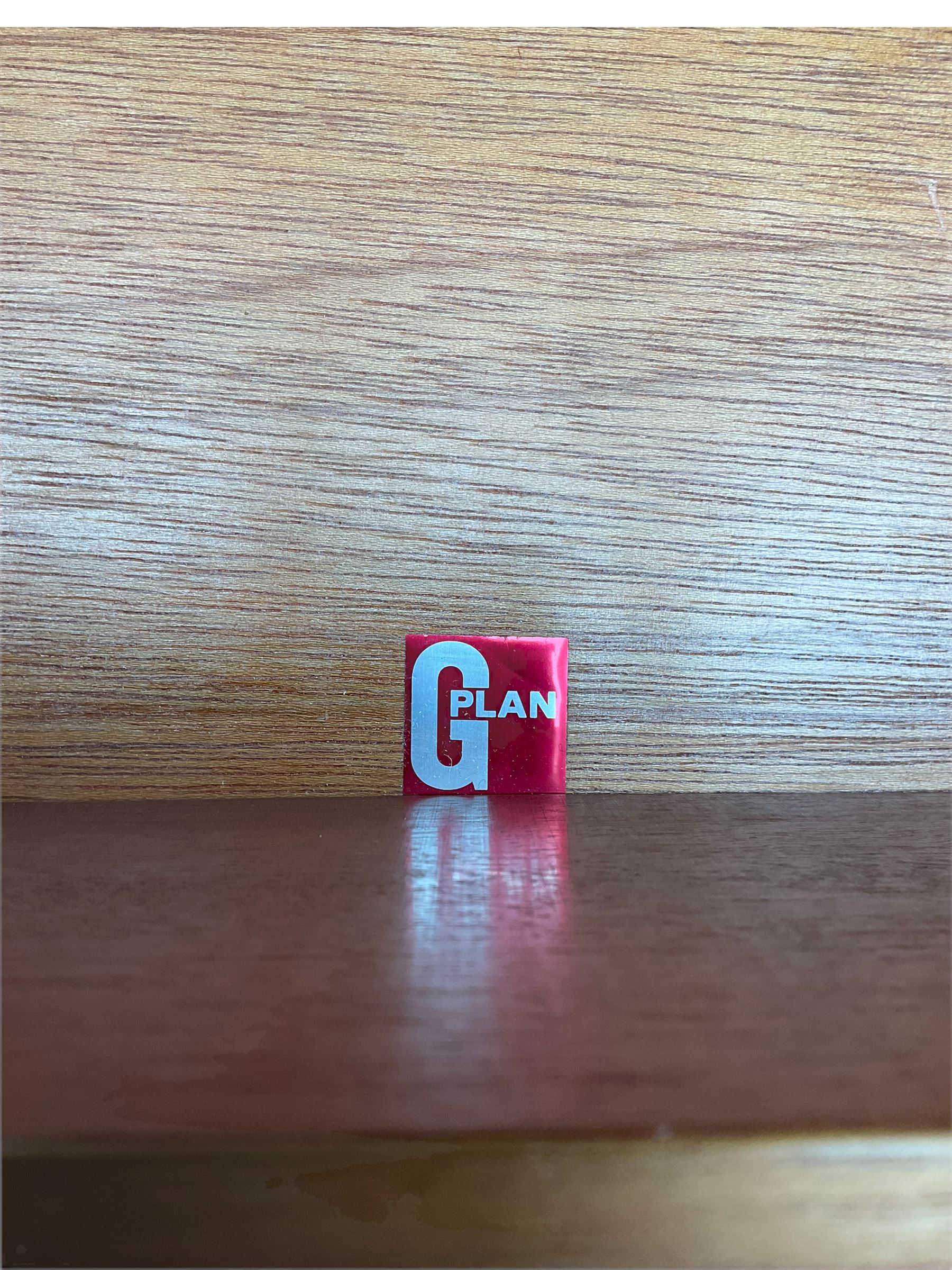 G-Plan teak two sectional modular wall display cabinet, fitted with sliding glass doors, double cupboard and three drawers