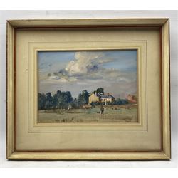 Francis Dodd (British 1874-1949): Summer in the Fields, watercolour signed in pencil 20cm x 28cm 