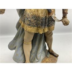Lladro Gres figure, Othello, modelled as a man in period dress, with original box, no 13510, sculpted by Salvador Furio, year issued 1978, year retired 1981, H47cm