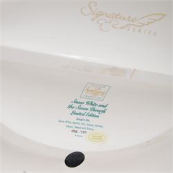 Limited Edition Disney Classics Collection figure group 'Soups On!', Snow White and the Seven Dwarves having dinner at a large table, boxed with certificate of authenticity and presentation video of the scene