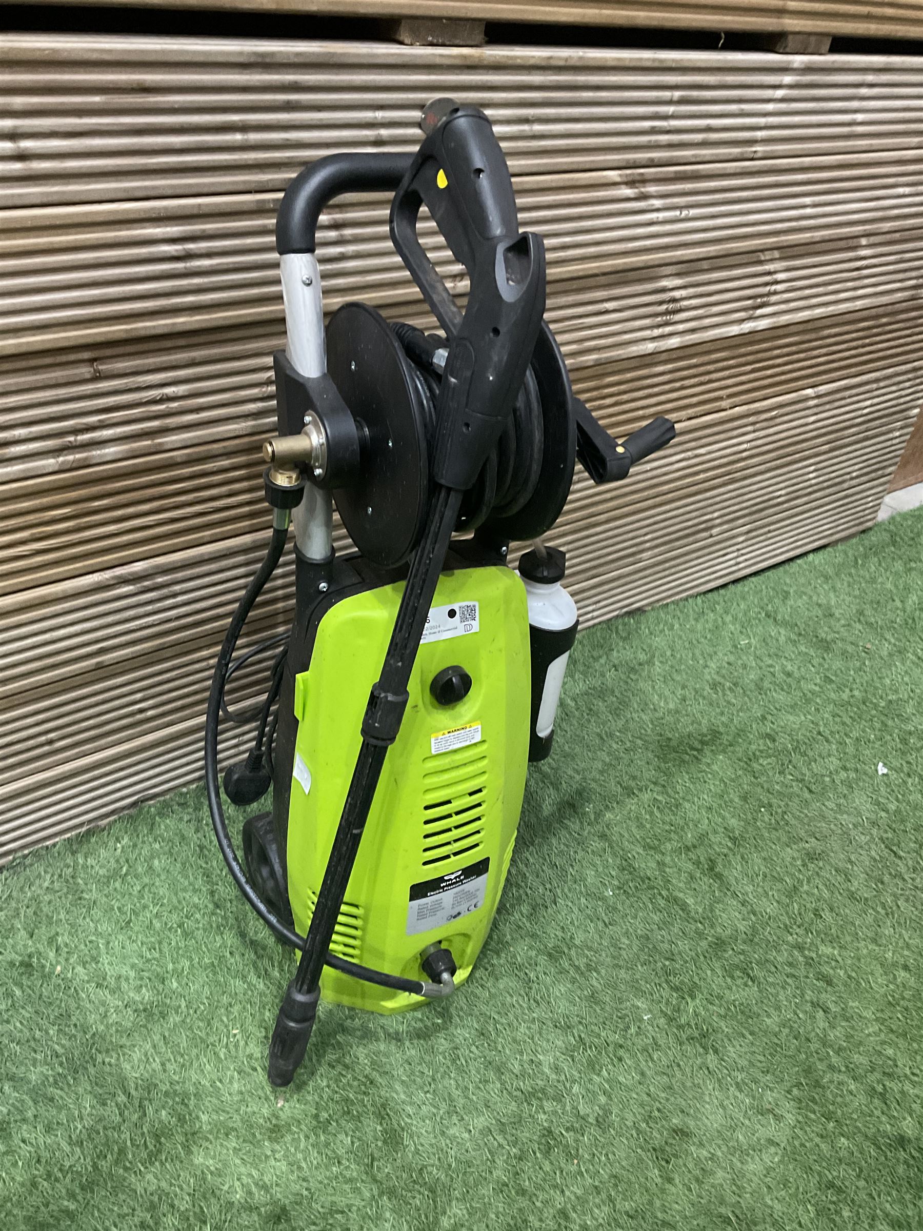 Whale 1800W 1300psi pressure washer  - THIS LOT IS TO BE COLLECTED BY APPOINTMENT FROM DUGGLEBY STORAGE, GREAT HILL, EASTFIELD, SCARBOROUGH, YO11 3TX