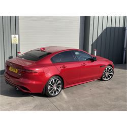 X2 GTS - JAGUAR XE SALOON - 2.0 R-Dynamic HSE 4dr, Automatic ONLY 800 miles

Year: 2019, June
Colour: Firenze Red
Mileage: 800 miles only
Fuel: Petrol
Reg: X2 GTS

As new, with cherished plate, instructions for sale from a local estate.
Buyers premium 10% plus VAT (12% inc.)