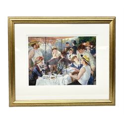 After Pierre Auguste Renoir (French 1841-1919): 'Luncheon of the Boating Party', colour print 32cm x 45cm