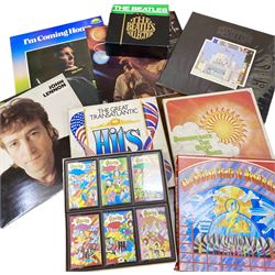 Large collection of mostly 1970s and 1980s vinyl LP records, including The Beatles, Tom Jones, Led Zeppelin, Gladys Knight, etc and a quantity of cased cassette collections 