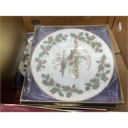 Collection of Wedgwood Jasperware, to include candy box with lid, miniature vase, trinket dishes, together with other collectables in six boxes 