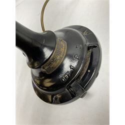 1930s Art Deco cast iron and brass Verity's Junior electric table fan, no 27159, H45cm