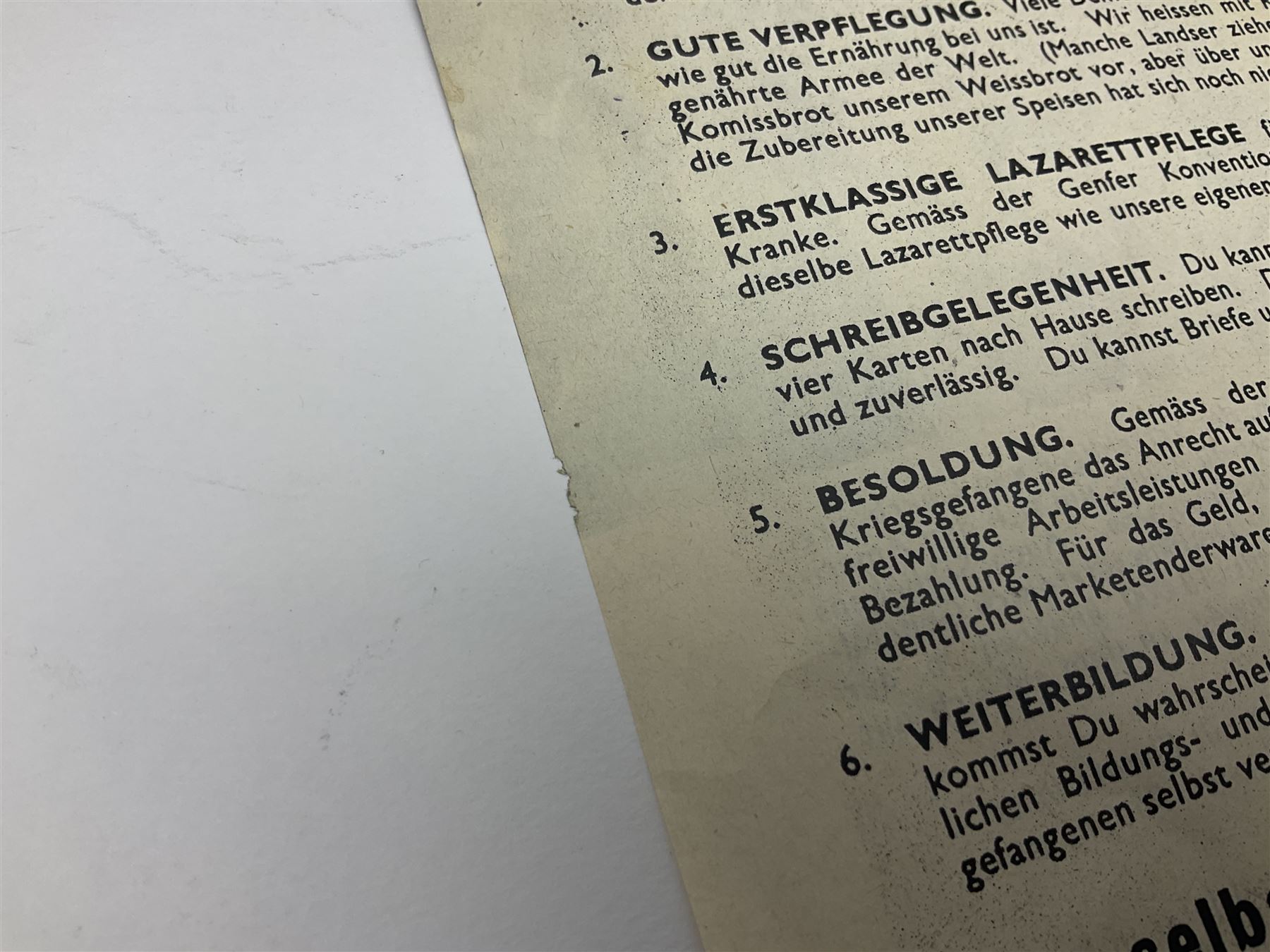 WW2 German propaganda leaflet dropped over Normandy (Cherbourg) 1944