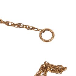Two 9ct gold chains