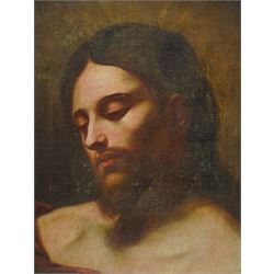 Right Honourable Sackville Hamilton (Irish 1732-1818): 'Head of Christ', oil on canvas labelled verso 45cm x 35cm
Provenance: direct from the family of the artist
Notes: Sackville Hamilton was an Irish politician and the third son of Henry Hamilton (1692-1743).