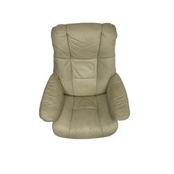 Ekornes Stressless - reclining armchair upholstered in cream leather