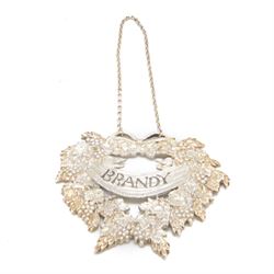 Late 20th century silver decanter label,
