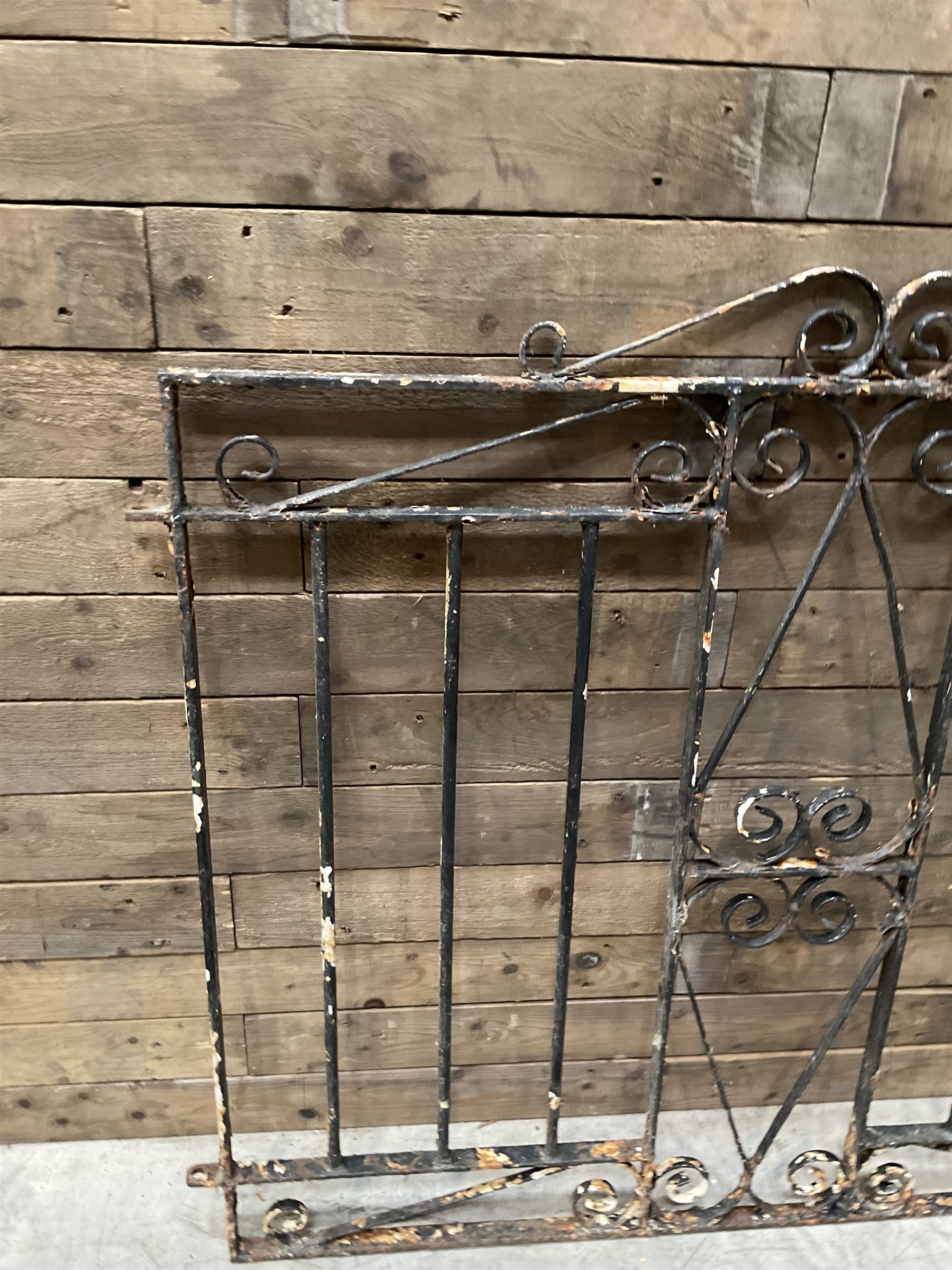 Pair of wrought iron garden gates
