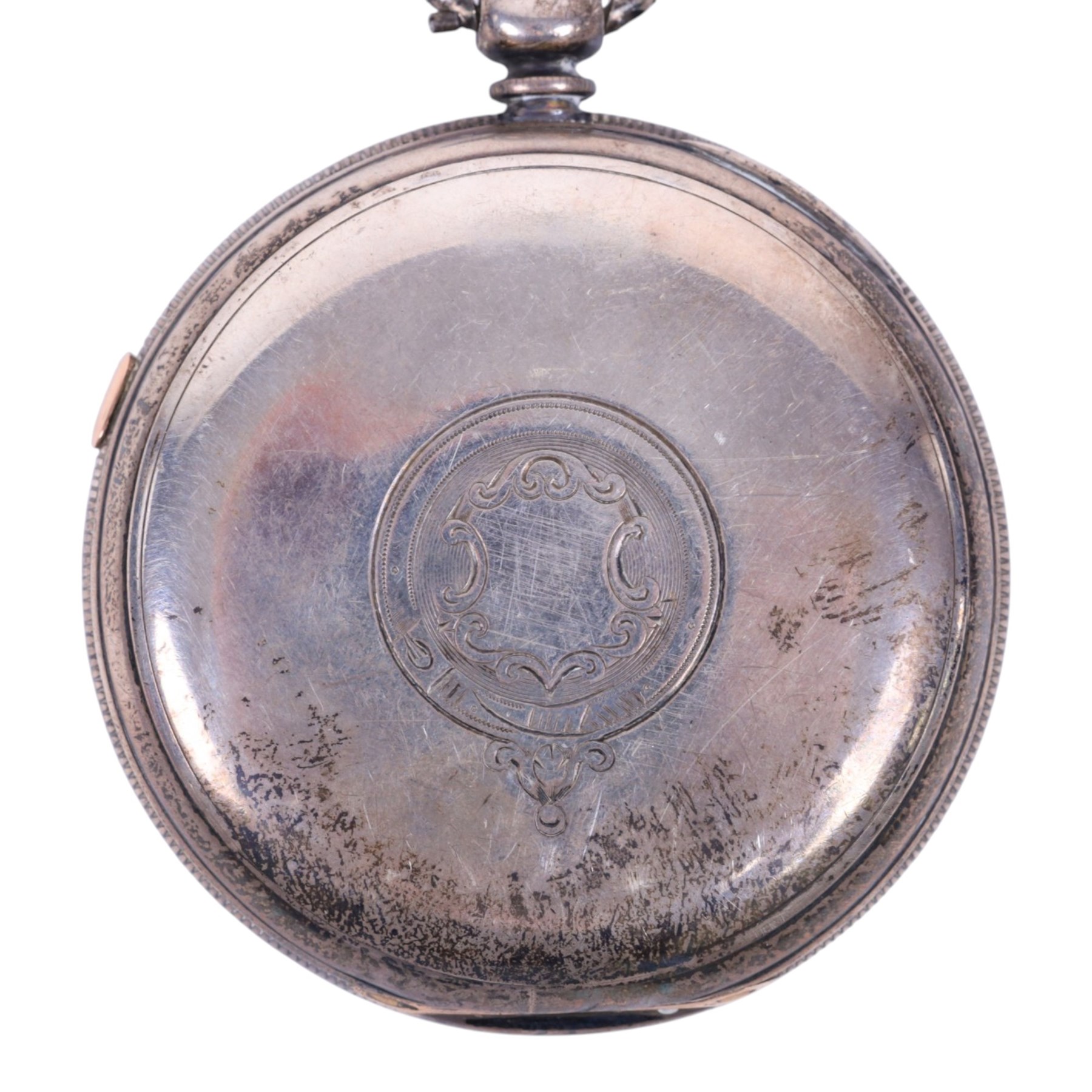 Victorian silver improved chronograph open faced pocket watch by J.Cryer, together with a continental silver pocket watch, stamped 935