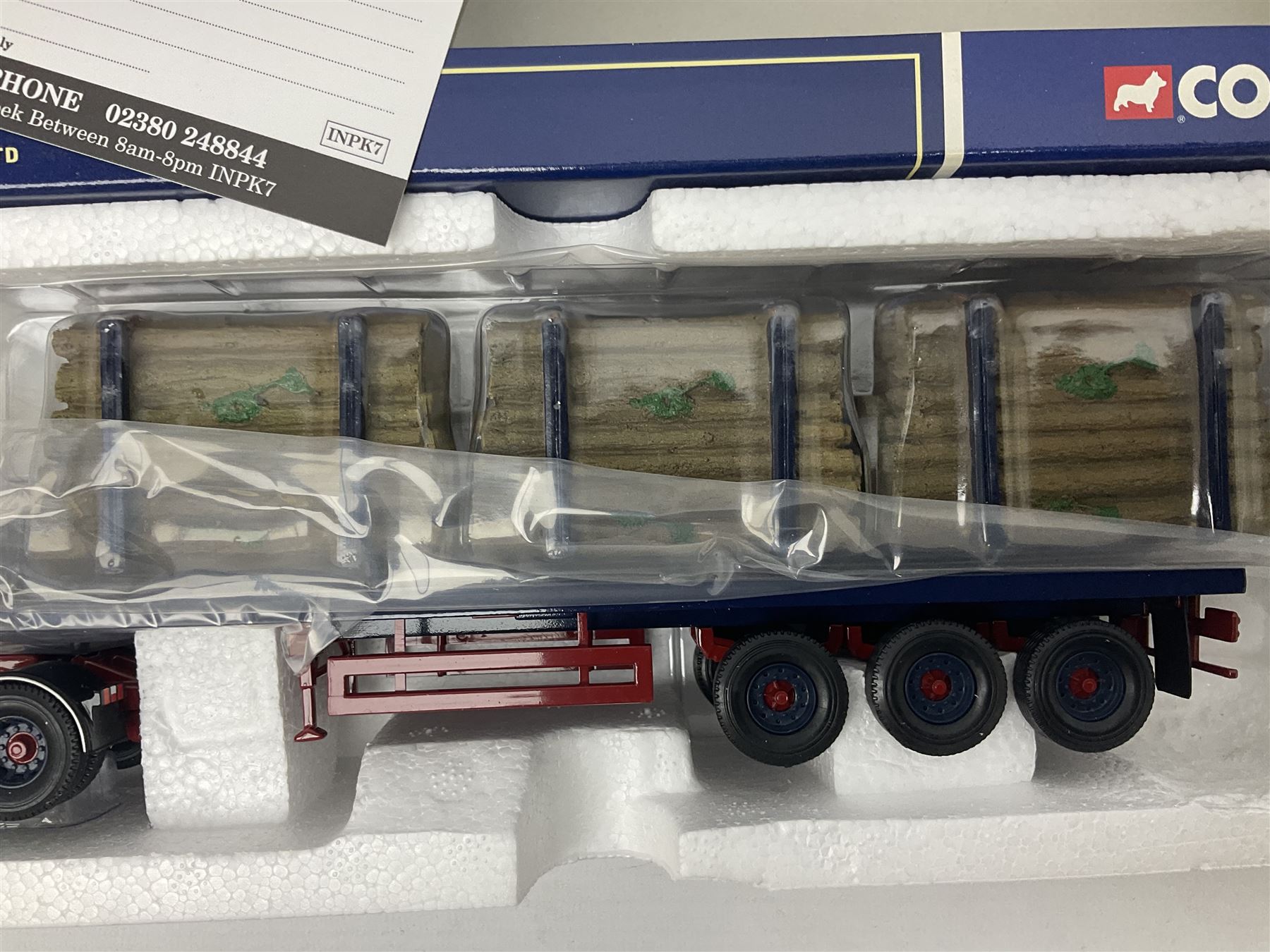 Corgi - three limited edition lorries; CC11905 ERF EC Flatbed Trailer & Log Load Los Millican (Penton) Ltd; CC12102 Renault Premium Curtainside Wm.Armstrong (Longtown) Ltd; and CC12903 Scania Topline Curtainside Currie European Transport; all boxed (3)