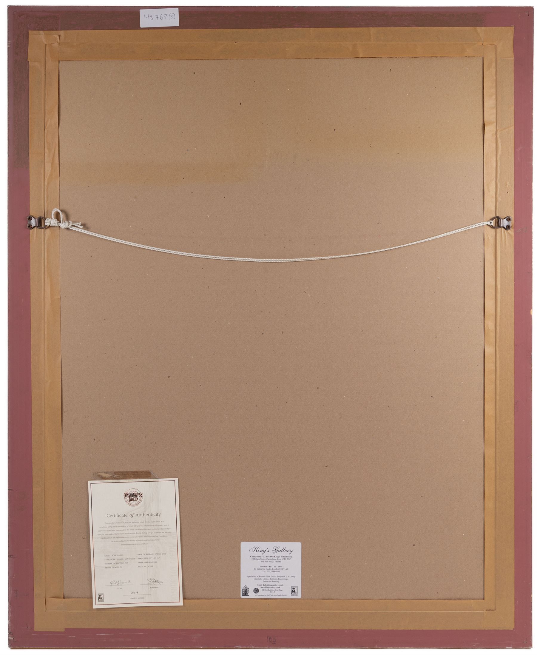 Rolf Harris (Australian 1930-): 'Sunrise - Taj Mahal' 'Rolf on Art - Monet' and 'Rolf on Art - Van Gogh', set of three limited edition giclee prints signed and numbered respectively, largest Sunflowers 66cm x 49cm (3)