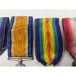 Family group of five WW1 medals for the East Yorkshire regiment comprising trio of 1914-15 Star, British War Medal and Victory medal awarded to 13-368 Pte. C. Padget; and British War Medal and Victory Medal to 201829 Pte. H.W. Padget; all with ribbons (5)