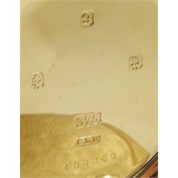 Early 20th century 9ct gold open face keyless lever pocket watch by J W Benson, London, white enamel dial with Roman numeral hour markers and subsidiary seconds dial, case by Dennison, Birmingham 1928