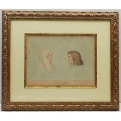 John 'HB' Doyle (British 1797-1868): 'The Rival Wigs' - Henry Brougham, 1st Baron Brougham and Edward Law, 1st Earl of Ellenborough, hand-coloured lithograph pub. Thomas McLean 1831, 28cm x 37cm