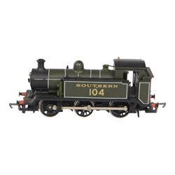 Seven 00 gauge locomotives, comprising Hornby R751 Class 37 diesel, Bachmann Elvis King of Rock And Roll Express, Hornby Merchant Navy United States Lines, Hornby A4 Class Quicksilver, three tank locomotives and two tenders, all unboxed