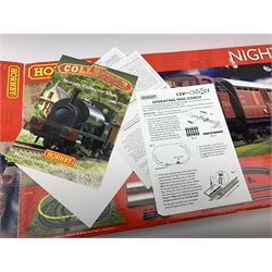 Hornby '00' gauge - electric Mail Train set with 0-6-0 tank locomotive No.7414, travelling post office and brake coach; boxed with Trakmat and paperwork