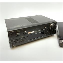 Technics SL-L3 Quartz Direct Drive Automatic Turntable System together with a Technics AV Control Stereo Receiver SA-AX720, both with original boxes
