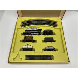 Tri-ang/Hornby '00' gauge - RS.606 Express Goods Set; boxed; eleven passenger coaches and twelve goods wagons (some boxed) by Hornby, Lima etc; and boxed Hornby Skaledale Station Building with platform