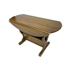 Old Charm - mid-20th century oak drop leaf occasional table