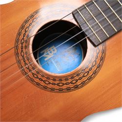 Vangoa electro-acoustic guitar model VGE-1L in soft case, together with a BM Clasico guitar 