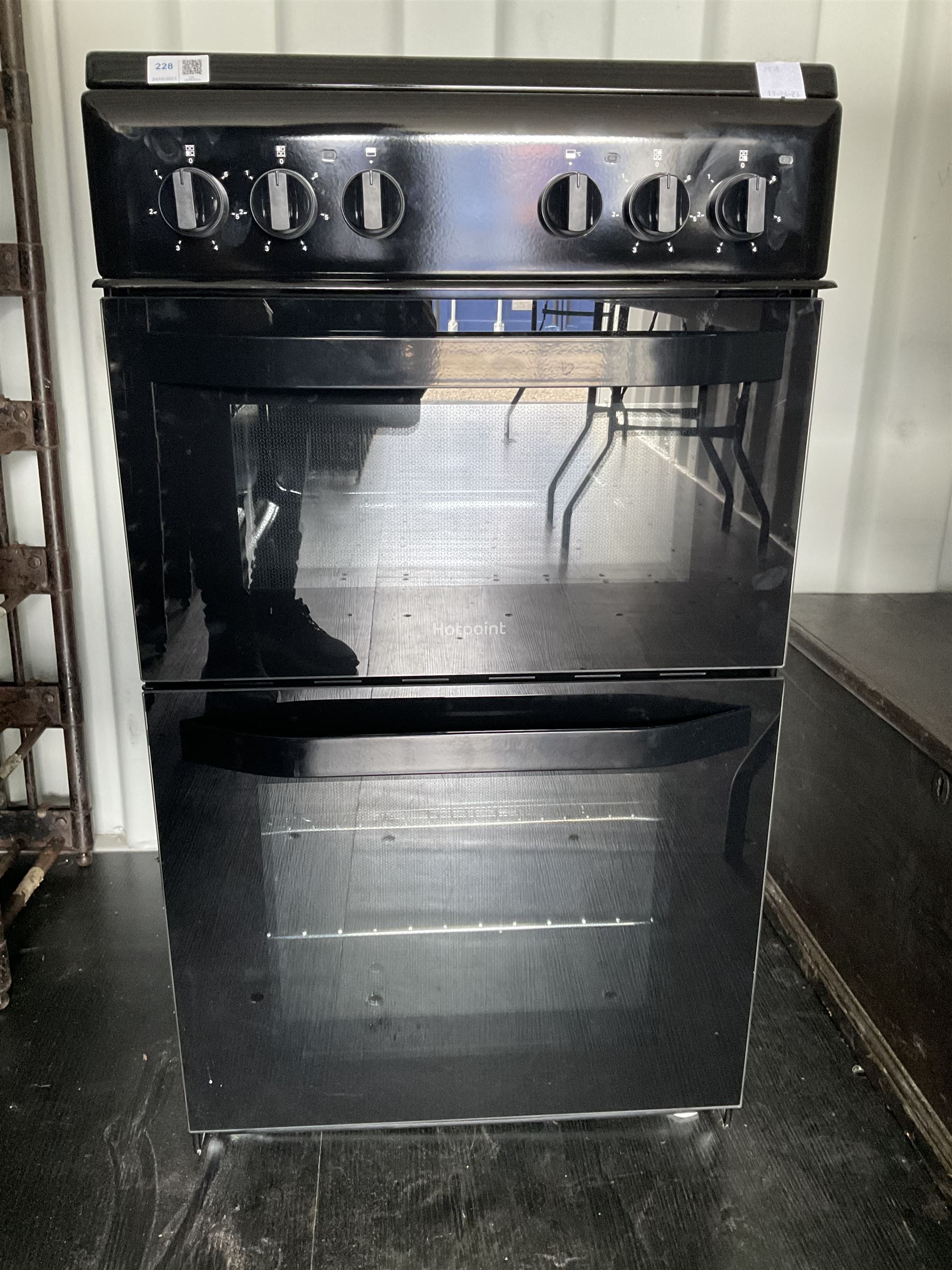 HOTPOINT HD5V92KCB 50 cm Electric Ceramic Cooker possibly unused - THIS LOT IS TO BE COLLECTED BY APPOINTMENT FROM DUGGLEBY STORAGE, GREAT HILL, EASTFIELD, SCARBOROUGH, YO11 3TX