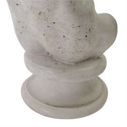 Grand Tour style composite model of a male torso, upon a socle base, with indistinct signature verso, H40,5cm