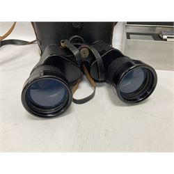 Pair of Regent 10x50 binoculars in case, together with a Storm Lexo Chronograph wristwatch