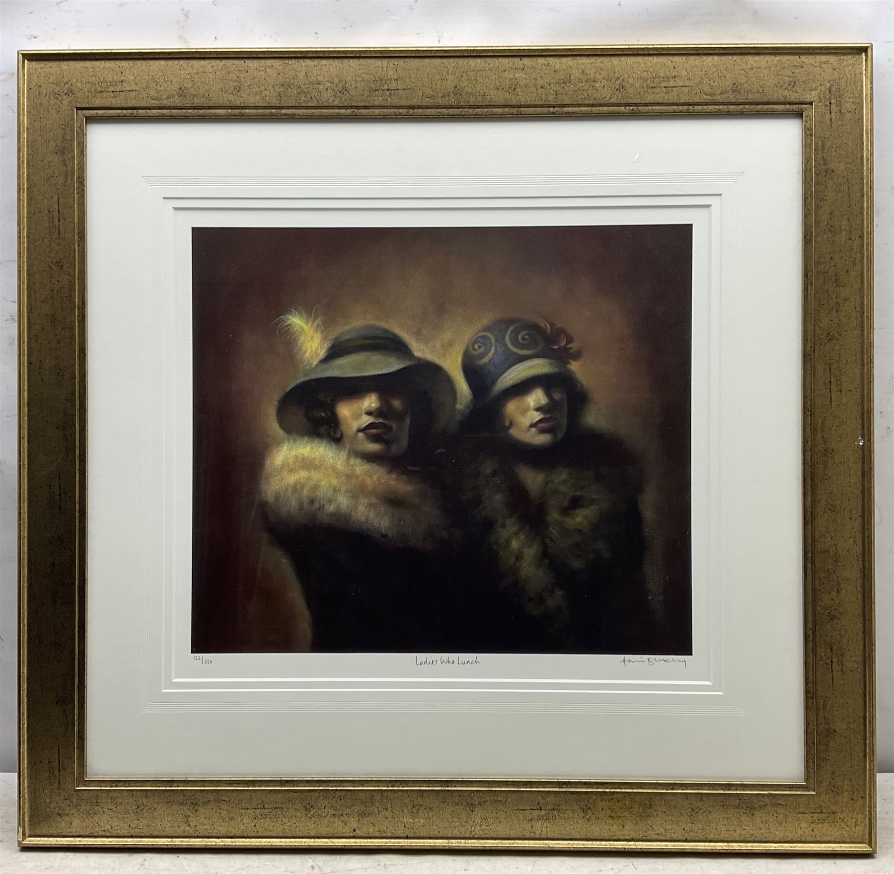Hamish Blakely (British 1968-): 'Ladies Who Lunch', limited edition giclée print signed and numbered in pen, pub. 2006, 45cm x 51cm