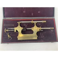 A 19th century French pivoting tool in its original box.