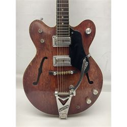 1968 American Gretsch Streamliner semi-acoustic guitar, serial no.89179; L108cm; in original case