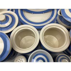 TG Green Cornish kitchen ware, to include coffee pot, pint milk jug, nine storage jars for various items, four dinner plates, etc (25)