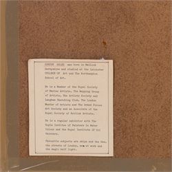 Gordon Hales (British 1916-1997): 'Tall Ships in the Upper Pool', watercolour signed, titled on label verso 32cm x 48cm 