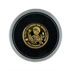 Four one twenty-fifth of an ounce 24 carat gold coins, from 'The Smallest Gold Coins of the World Collection', all with Westminster certificates (4)