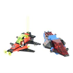 Twelve vintage Lego spaceships, comprising no. 6877-1 Vector Detector, no. 6814-1 Ice Tunnelator, no.6811-1 Pulsar Charger, no. 6870-1 Space Probe Launcher, no. 6815-1 Hovertron, no. 6876 Alienator, no. 6886-1 Galactic Peace Keeper, no. 6806-1 Surface Hopper, no. 6879-1 Blizzard Baron, no. 6822-1 Space Digger, no. 6832-1 Super Nova II and no. 6925 Interplanetary Rover, all built with minifigures