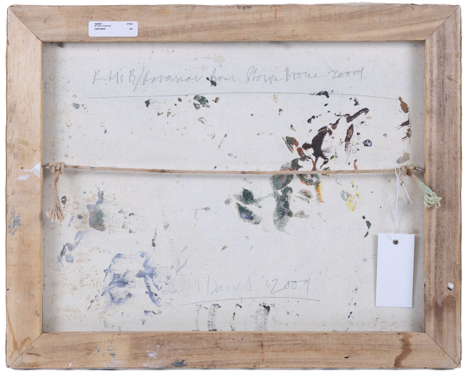 M Davies (British Contemporary): 'Robin Hood's Bay/ Ravenscar from Stoup Brow', oil on canvas signed, titled and dated 2009 verso 40cm x 50cm (unframed)