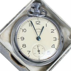 The Dalvey Pocket Cup, together with two Abbeydale pewter hip flasks and 1960's Services army pocket watch 