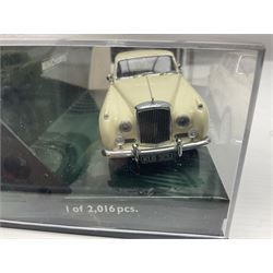 Nine Paul's Model Art 'Minichamps' 1:43 scale die-cast models - six boxed Bentleys and two unboxed Bentleys; and a Bedford estate van (9)