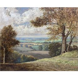 David Mead (British 1906-1986): Maidstone Landscape, oil on board signed 49cm x 59cm 
