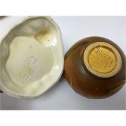 Roseville pine cone bowl, impressed 632-3