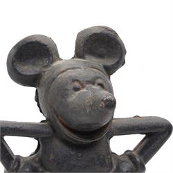 Mickey Mouse cast iron money bank, H21cm
